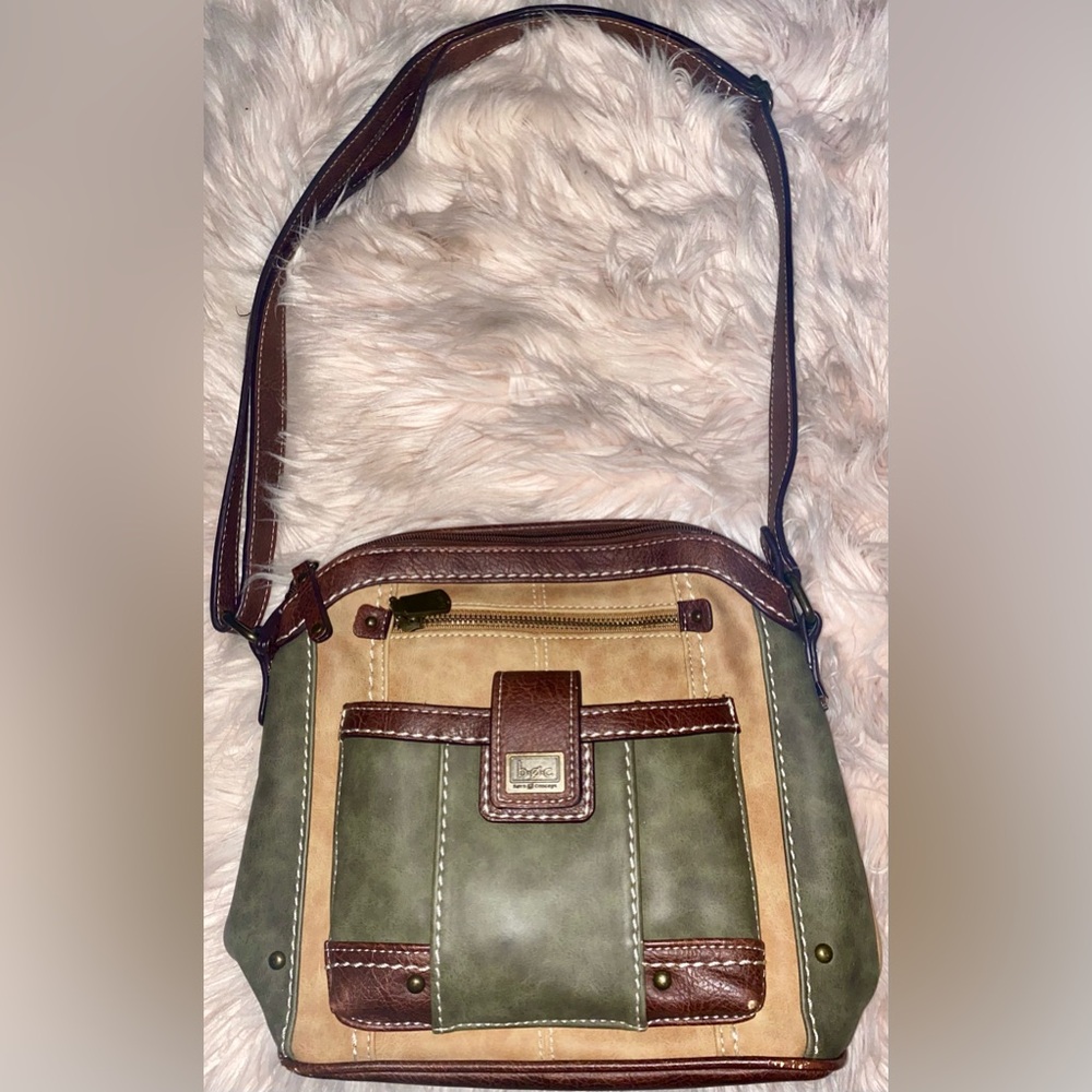 b. o. c. Born Concept Colorblock Leather Crossbody Bag